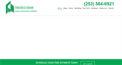 Desktop Screenshot of fircrestdoor.com